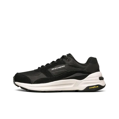 Skechers Global Jogger Running Shoes Men Low-Top Black/White