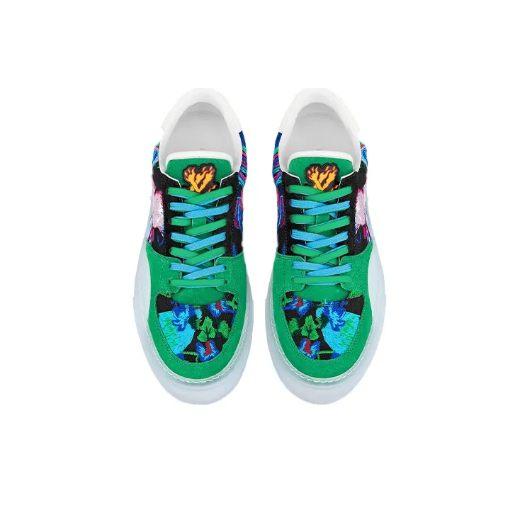 LOUIS VUITTON Ollie Sneakers 'Green Paint Style'-2