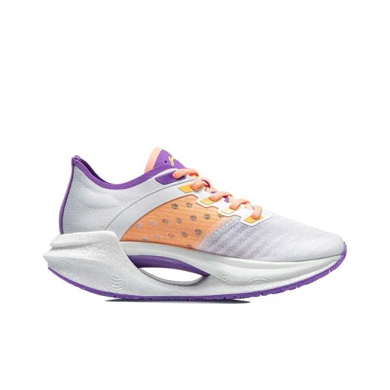 LINING Jueying Essential Running Shoes Women's Low Top Fluorescent Grape Purple-1