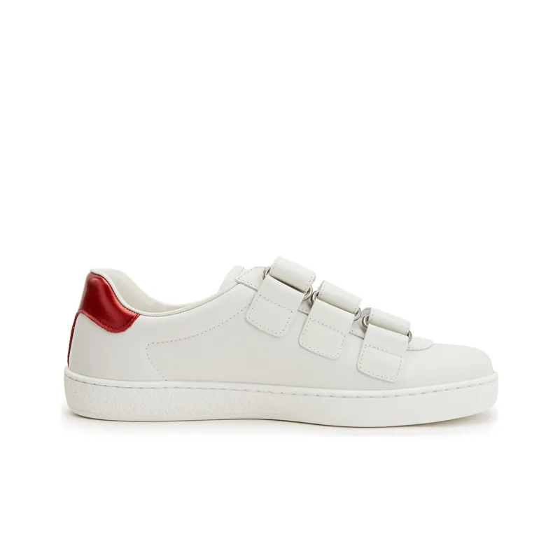GUCCI New Ace Grip Strap Low 'White'-2