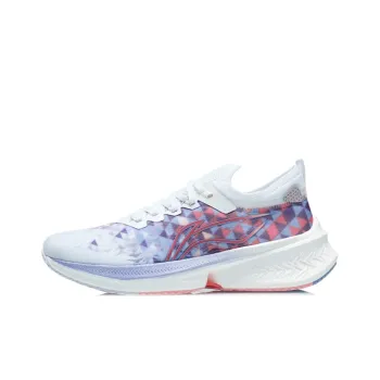 LiNing Feidian Discovery Breathable And Resilient Low Top Running Shoes Women's White Blue