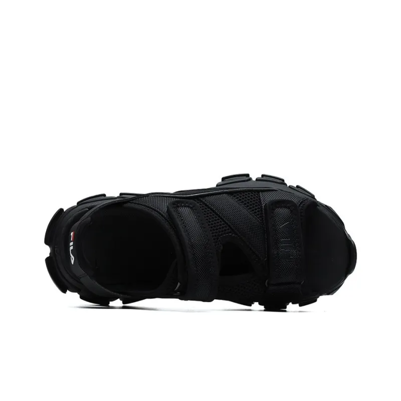 FILA FUSION Two Stripes Sandals 'Black' Women's-4