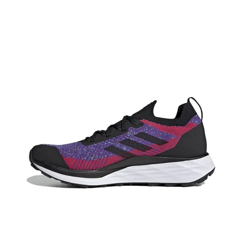 Adidas Terrex Two Primeblue Low-Top Running Shoes Men's Purple Black-0