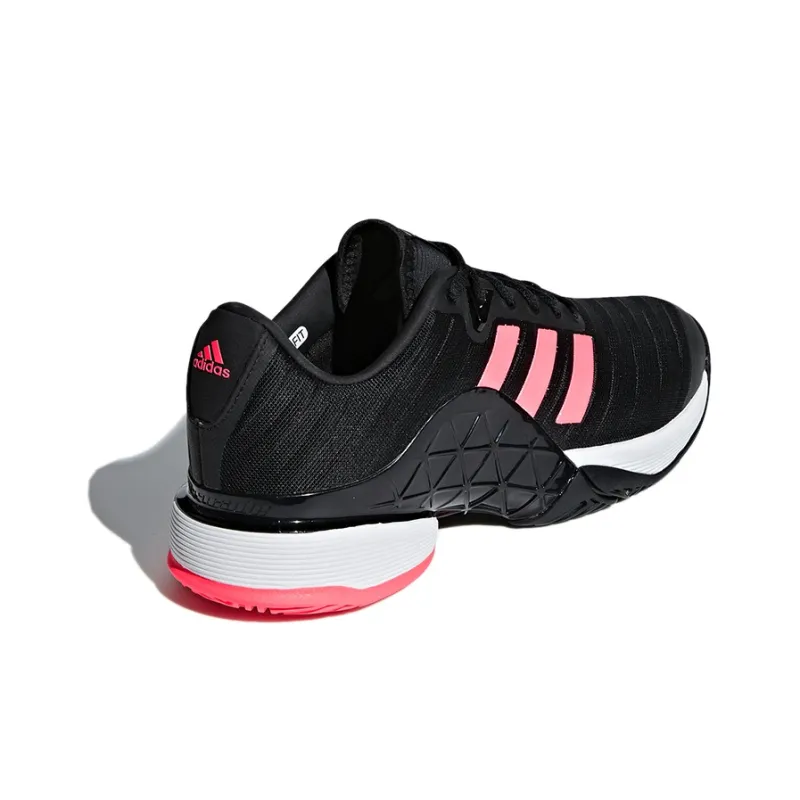 Adidas Barricade 2018 Wear-Resistant Low-Top Tennis Shoes Men's Black Pink-3