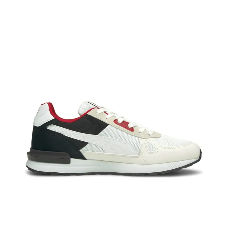 PUMA Graviton Pro Cushioning Anti-Slip And Wear-Resistant Low-Top Running Shoes Unisex Black White Red-1