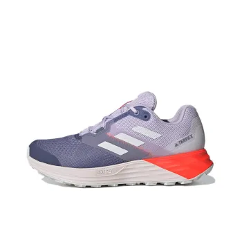 Adidas Terrex Two Flow Trail Running Durable Breathable Low-Top Running Shoes Women's Purple White