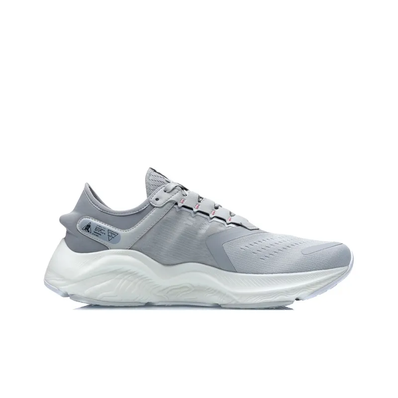 LiNing Lanying Shock Absorbers Low Top Running Shoes Unisex White Gray-1