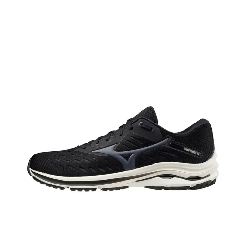 Mizuno Wave Rider 24 Running Shoes Men Low-Top Black