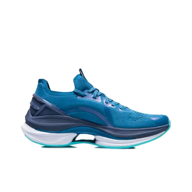 LiNing WuShi 5S 1.0 Flyline Knitted Fabric Cushioning Anti Slip And Wear Resistant Low Top Running Shoes Men's Blue-1