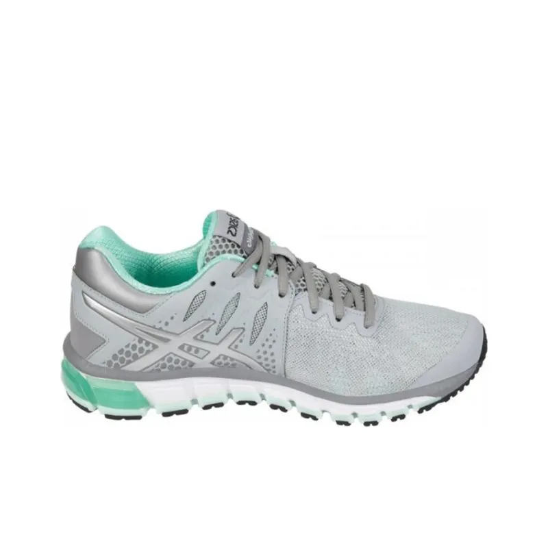 Asics Gel-Quantum 180 Anti-Slip And Wear-Resistant Breathable Low-Top Running Shoes Women's Gray Green-1