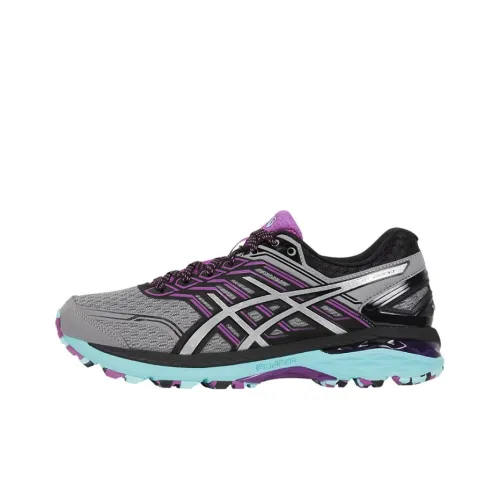 Asics GT-2000 5 Running Shoes Women's Low-Top Gray/Silver/Purple