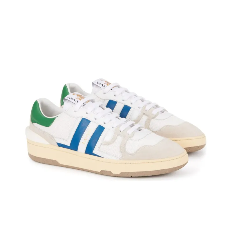 Lanvin Leather Clay Low Top Stylish Skateboarding Shoes Women's White-2