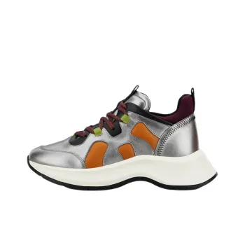 HOGAN H585 Casual Shoes Women's Low Top Silver