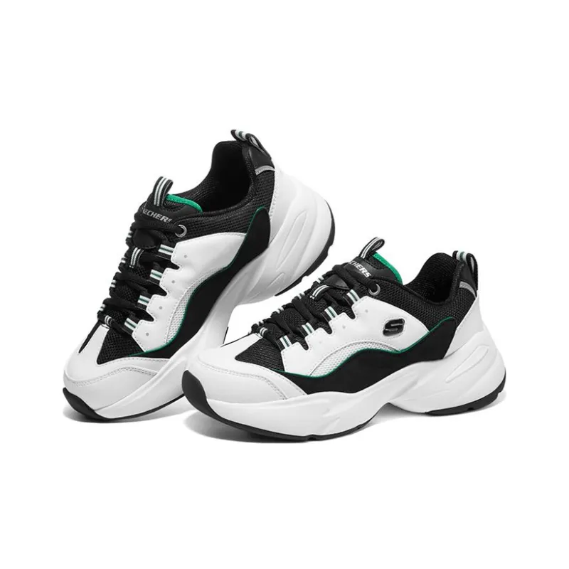 Skechers D'LITES 3.0 Cousin Low Top Casual Shoes Women's White Green-2