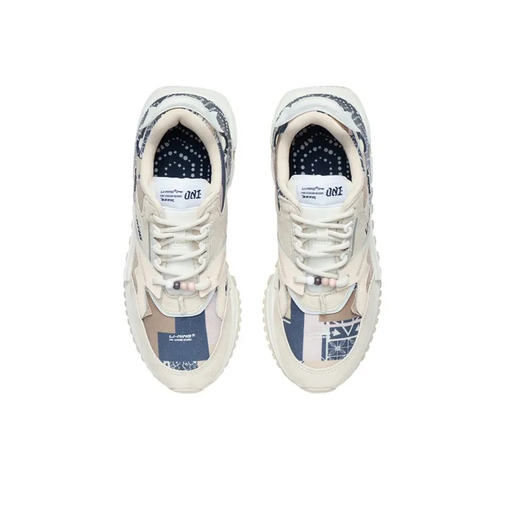 LiNing 001 Slip Resistant, Abrasion Resistant, Lightweight Low Top Running Shoes Women's Light Taupe-3