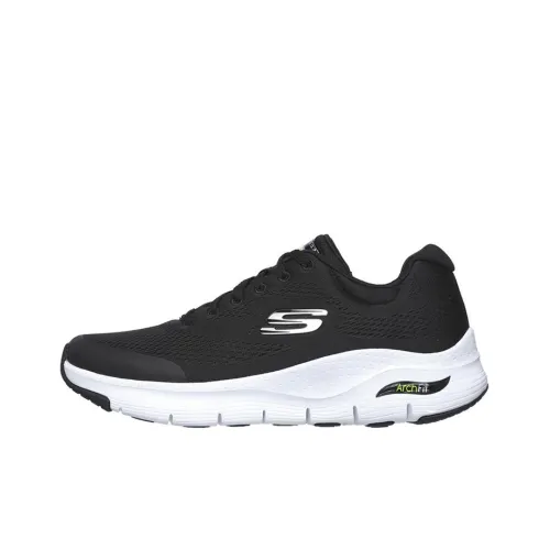 Skechers Arch Fit Series Running Shoes Men Low-Top Black