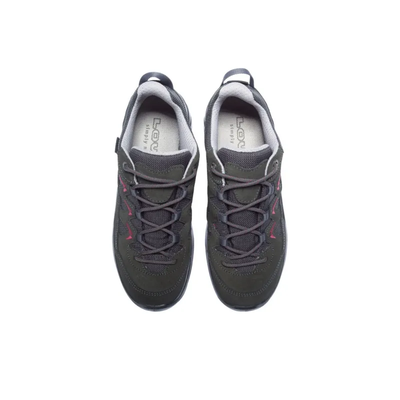 Lowa Hiking / Trekking Shoes Women's Low Top Smoke Gray/Bright Red-3