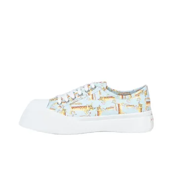 MARNI Low Top Stylish Skateboarding Shoes Women's Smoke Blue Year Of The Tiger Limited Edition