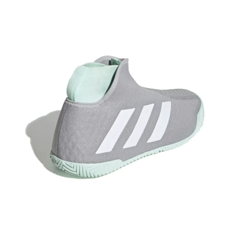 Adidas Stycon Laceless Hard Court Grey Two Dash Green-3