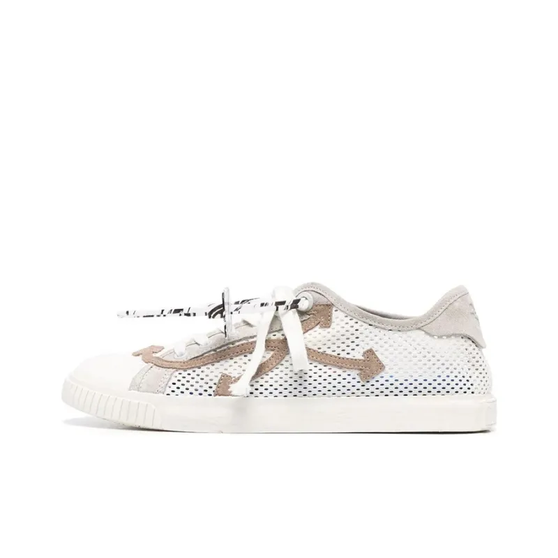 OFF WHITE New Low Vulcanized Meshnet White Beige-0