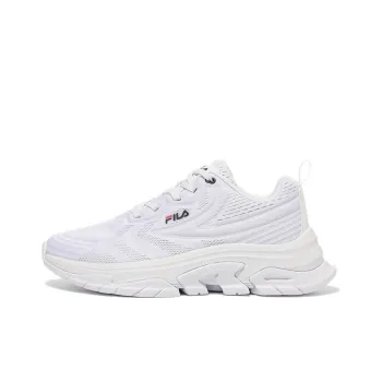 FILA Cushioning Anti Slip Wear Resistant Breathability Low Top Training Running Shoes Unisex White Korean Style