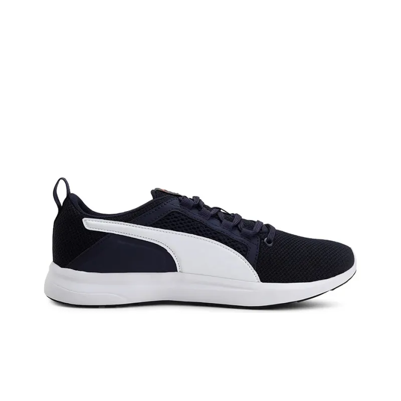 PUMA Infantil Flyer Runner Cushioning Breathable Wear-Resistant Slip-Resistant Low-Top Running Shoes Men's Blue White-1
