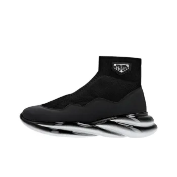 PHILIPP PLEIN Casual Shoes Men High-Top Black