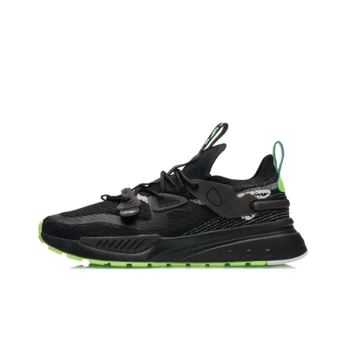 LINING Jade Bead Running Shoes Men Low-Top Black