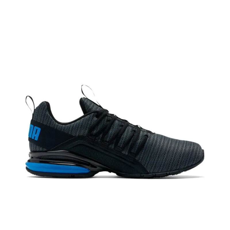 PUMA Axelion Anti-Slip And Wear-Resistant Lightweight Low-Top / Men's Black Blue-1