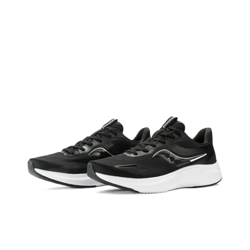 Saucony Lancer Breathable Lightweight Low Top Running Shoes Unisex Black Discoloration Cushioning Jogging-2