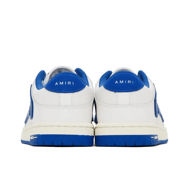 AMIRI Skel Top Low White Blue-4