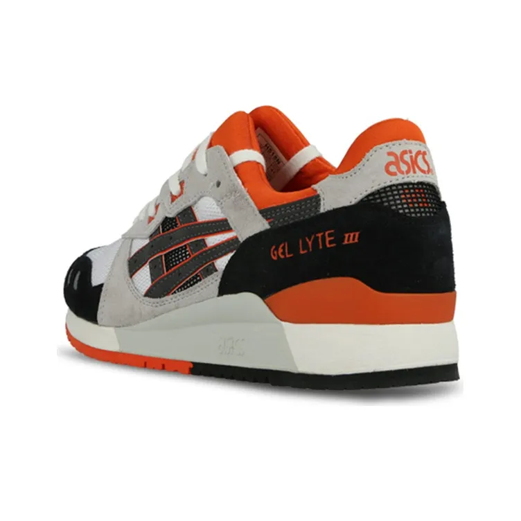 Asics Gel-Lyte 3 Anti-Slip Wear-Resistant Low-Top Running Shoes Men's Black Orange-3