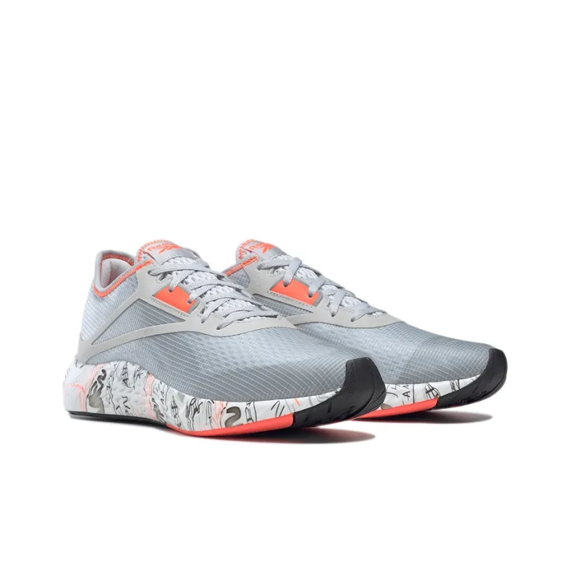 Reebok Flashfilm Running Shoes Men Low Top Lime/Coral Orange-2
