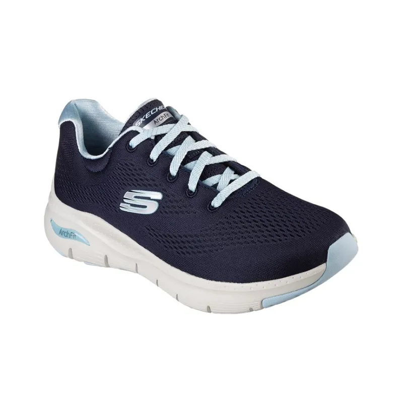 Skechers Arch Fit Non-slip Wear-resistant Shock Absorption Low-Top Casual Running Shoes Women's Blue-2