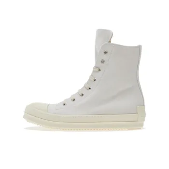 Rick Owens DRKSHDW Stylish Skateboarding Shoes Men's Gray White