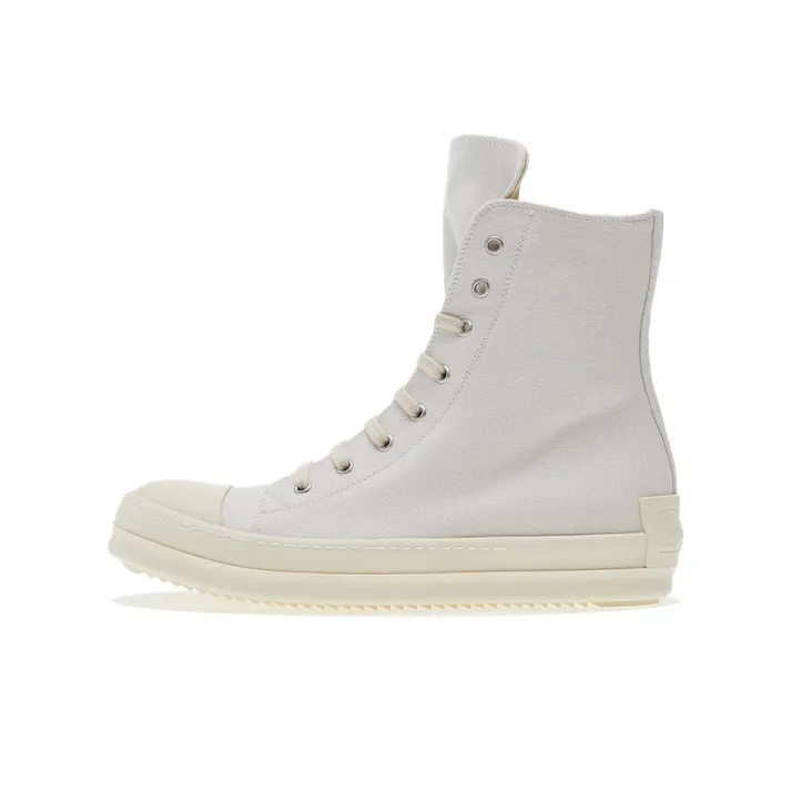 Rick Owens DRKSHDW Stylish Skateboarding Shoes Men's Gray White-0