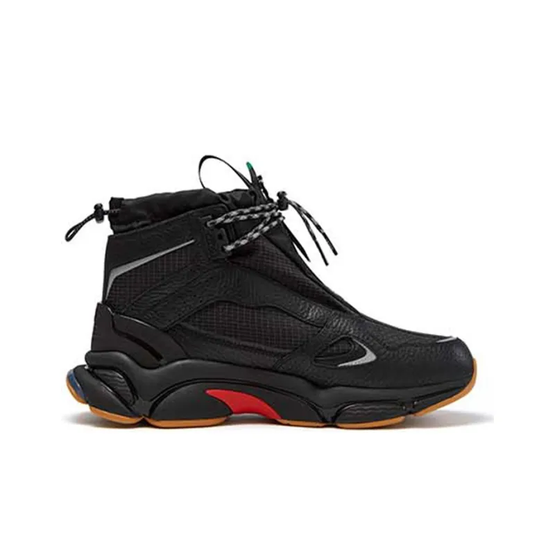 FILA FUSION X Aries High Top Sneakers 'Black Red'-1