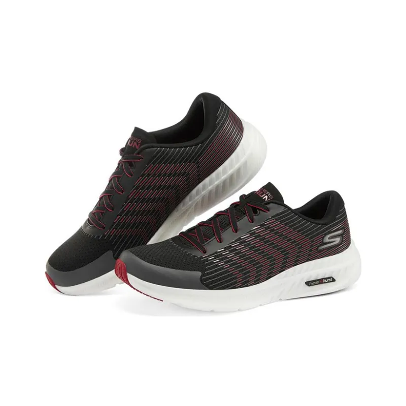 Skechers Go Run Hyper Burst Cushioning Anti-Slip And Wear-Resistant Low-Top Running Shoes Men's Black-2