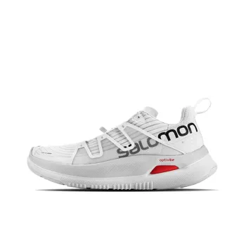 SALOMON Lezzgo MAX Anti Slip Wear Resistant Breathable Lightweight Low Top Running Shoes Unisex White