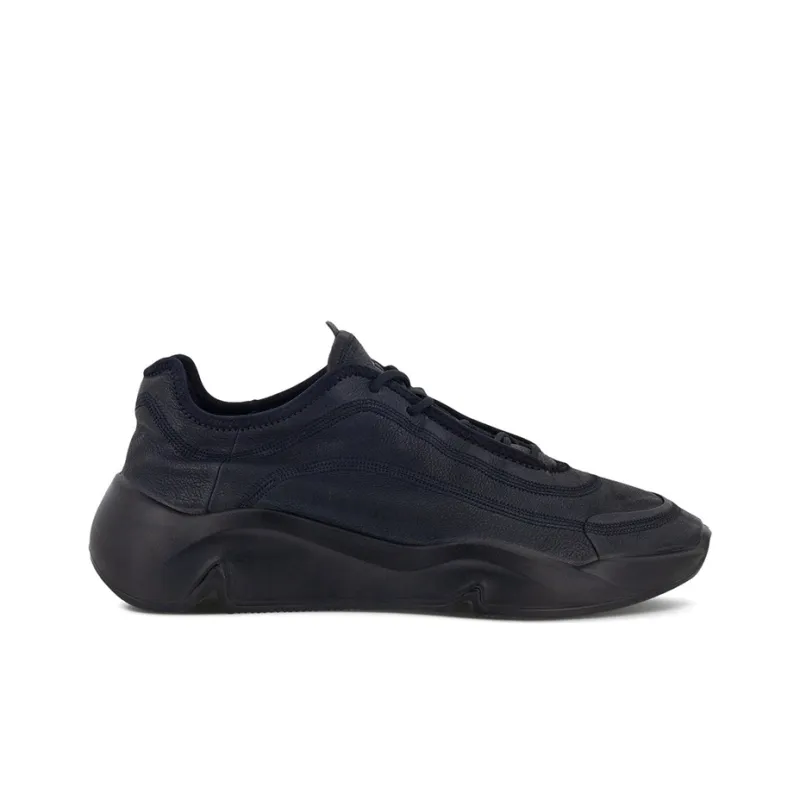 Ecco Chunky Casual Vintage Low Top Sports Casual Shoes Men's Black-1