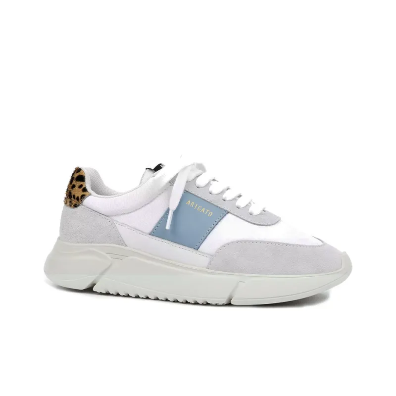 Axel Arigato Genesis Vintage Casual Shoes Women's Low Top White Gray Blue-2