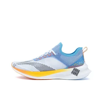 LINING Feidian Challenger Running Shoes Men Low Top Standard White/New Aurora Blue