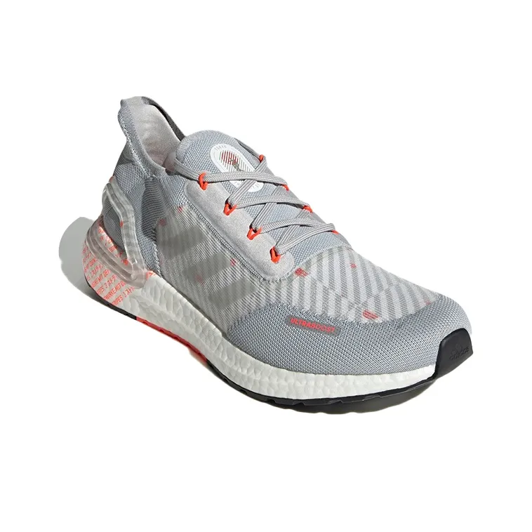 Adidas Ultra Boost 20 City Light Grey Solar Red-2