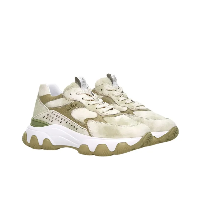 HOGAN Hyperactive Casual Shoes Women's Low-Top Green-1