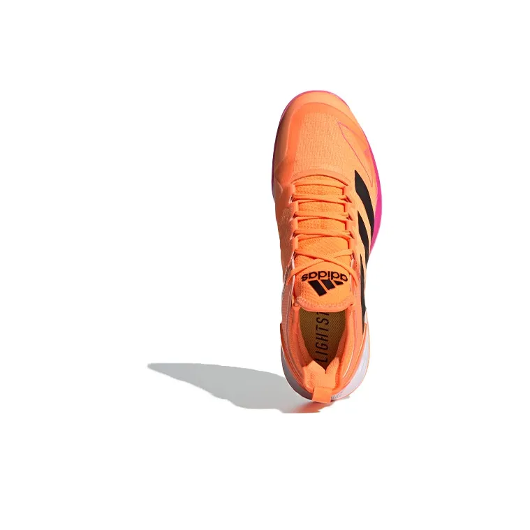 Adidas Adizero Ubersonic 4 Slip Resistant Low Top Running Shoes Men's Orange Pink-4