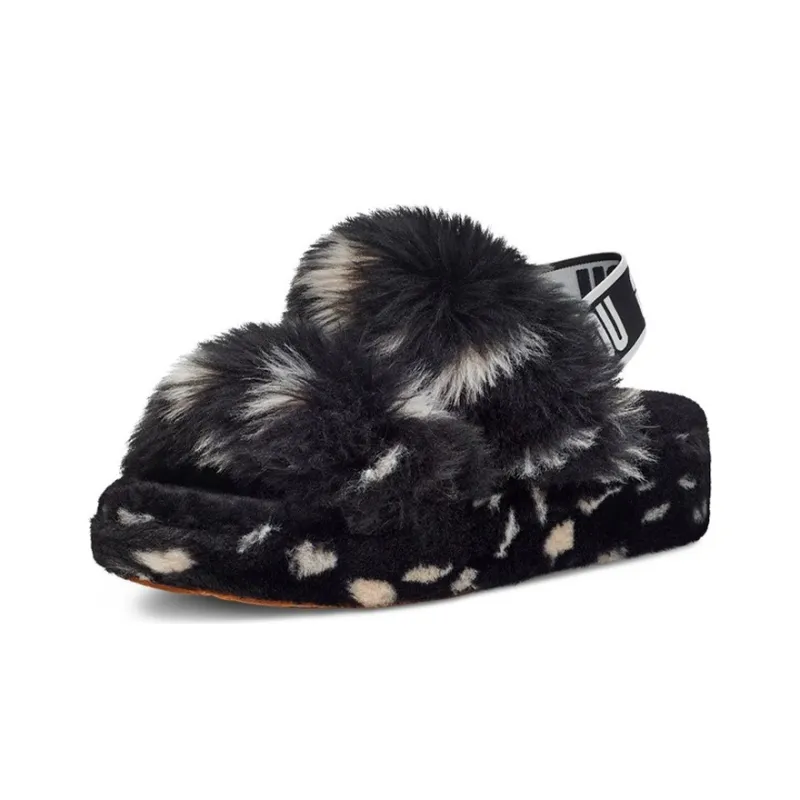 UGG Oh Yeah Spots Slide Black Women's-2