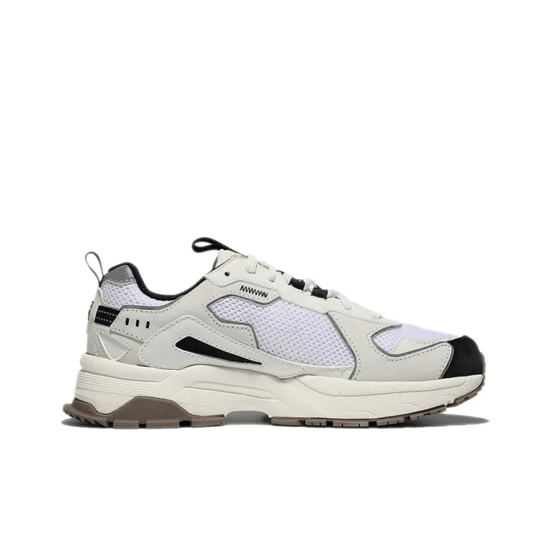 FILA Cushioning Anti Slip And Wear Resistant Low Top Casual Running Shoes Unisex White Black Coffee Korean Style-1