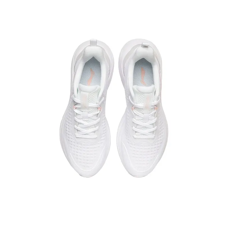 LiNing Lightweight And Breathable Low Top Running Shoes Women's White Casual-3