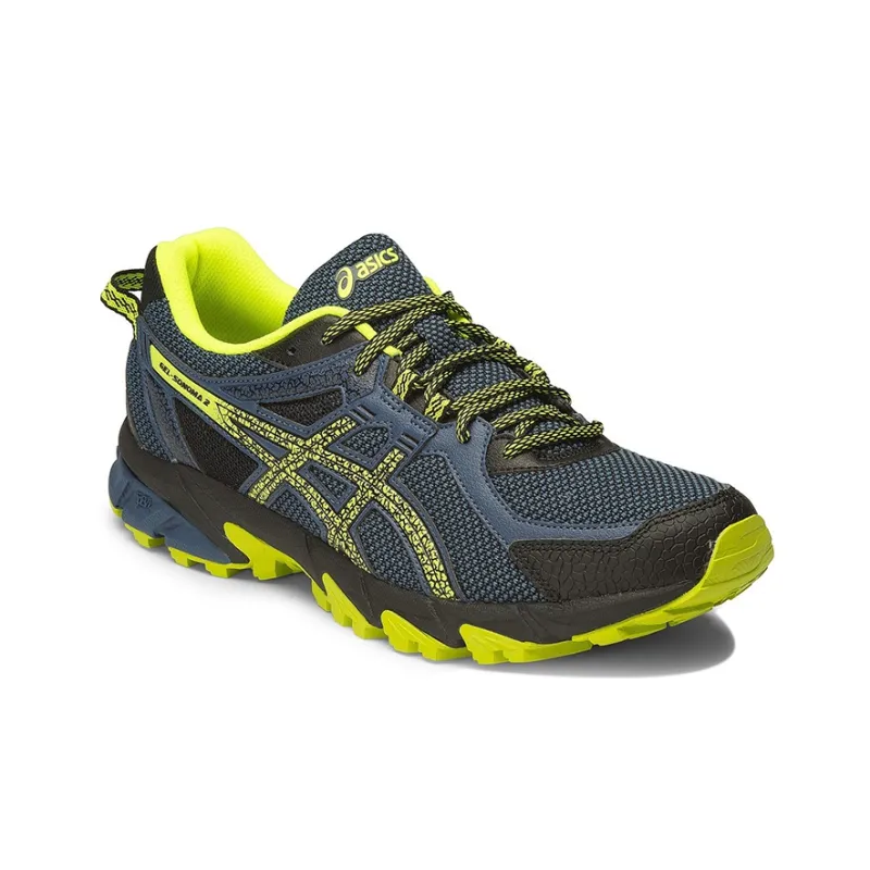Asics Gel-Sonoma 2 Wear-Resistant Low-Top Running Shoes Men's Blue Black Yellow-2