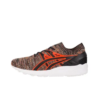 Asics Gel-Kayano Trainer Knit Wear-Resistant Low-Top Casual Shoes Men's Black Orange